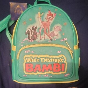 Loungefly Green and Yellow Bambi Bag